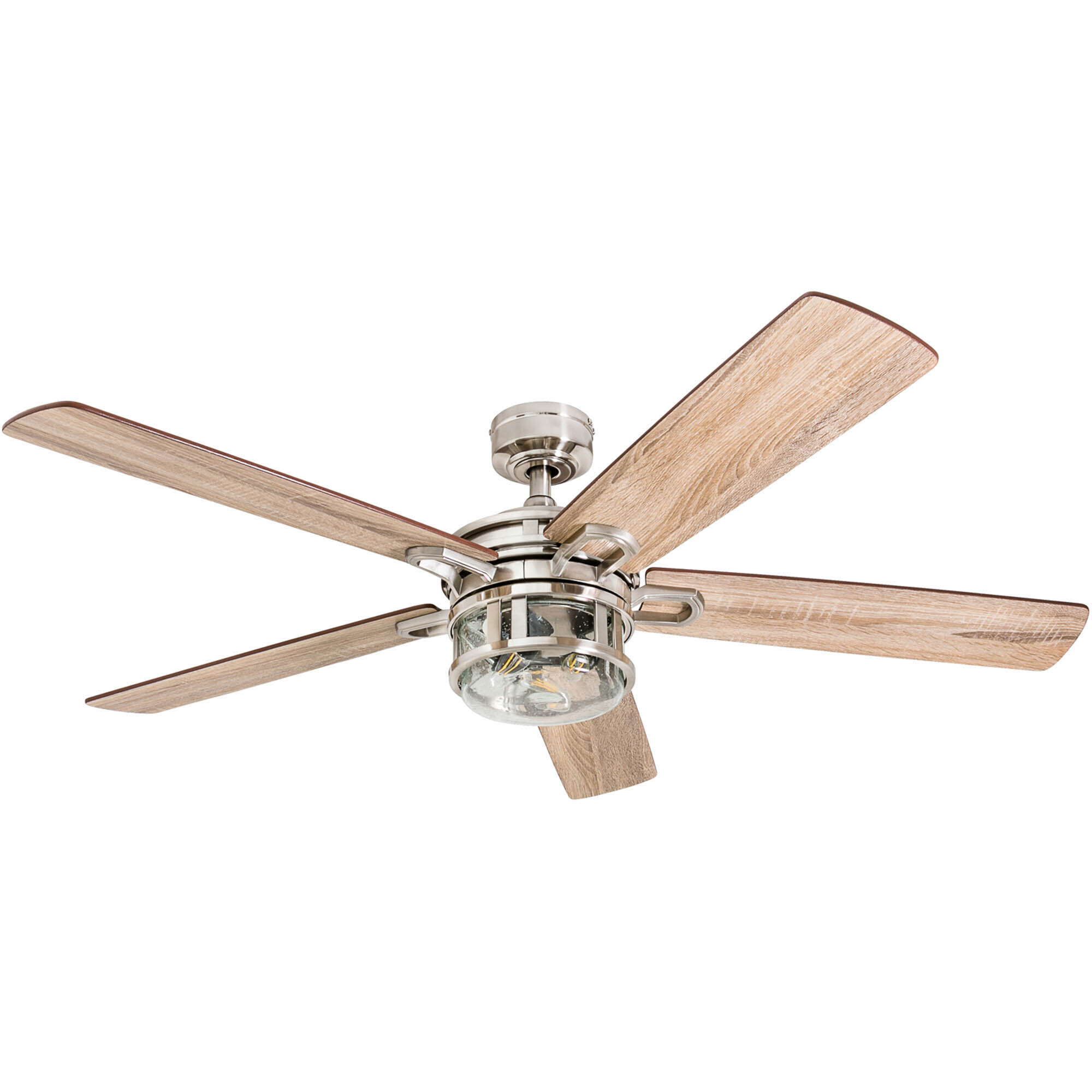 Honeywell, 52in. Bonterra Ceiling Fan Brushed Nickel, Fan Diameter 52 in, Fan Blade Span 50-54 Air Delivery 3843 cfm, Model# 50610